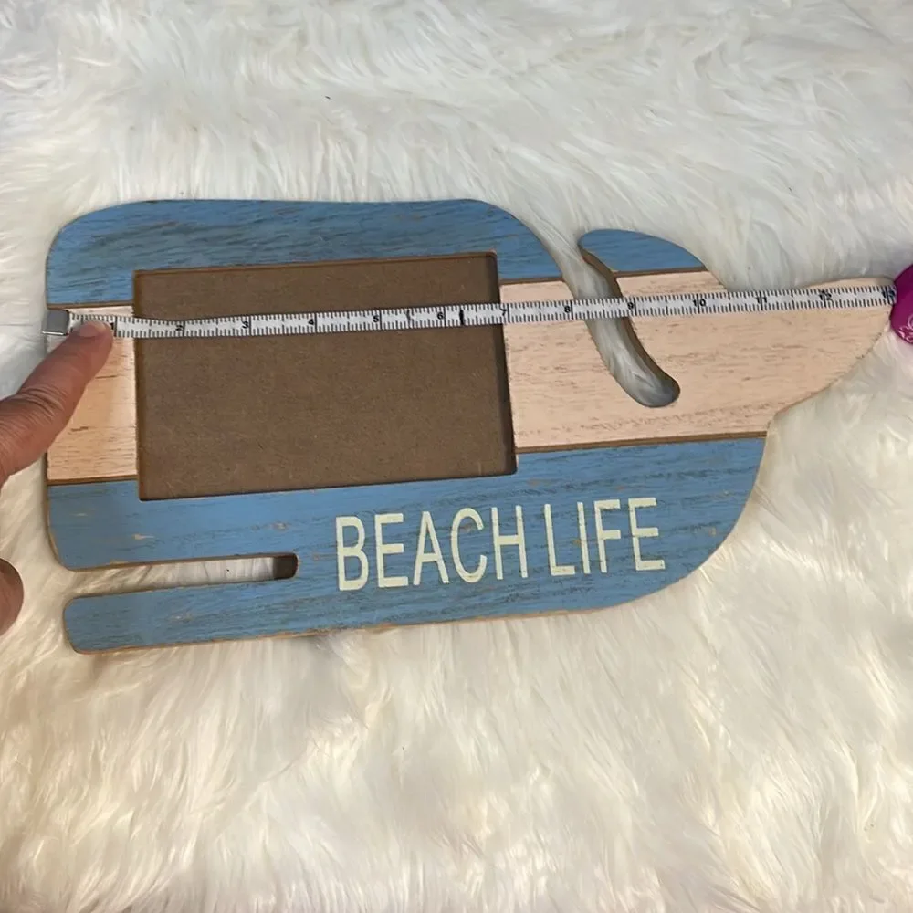 Beach Life Whale Photo Frame Memories Vacation Sea Life Home Decor Fish